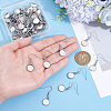 60Pcs 304 Stainless Steel Earring Hooks STAS-BBC0009-93B-3
