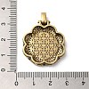 Brass with Cubic Zirconia & Enamel Pendants KK-Z033-07AS-3