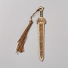 Sword Bamboo Bookmarks AJEW-WH0270-089-1