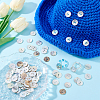 100Pcs Natural Akoya Shell Buttons BUTT-PH0001-41A-4