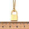 304 Stainless Steel Rolo Chain Pendant Necklaces NJEW-S444-01G-10-3