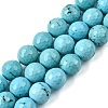Natural Magnesite Beads Strands G-P598-E-12mm-05-2