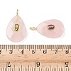 Natural Rose Quartz Pendants G-I391-04G-01-3
