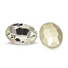 Faceted Oval Glass Pointed Back Rhinestone Cabochons RGLA-A010-13x18mm-S01-2