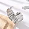 304 Stainless Steel Cuff Bangles BJEW-B108-13P-3