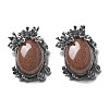 Synthetic Goldstone Pendants G-H083-01AS-02-1