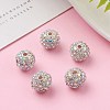 Alloy Rhinestone Beads RB-A034-10mm-A28S-5