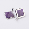 Natural Amethyst Pendants G-E442-02F-2