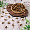 Spray Painted Natural Maple Wood Beads X-CD-TAC0003-01B-5