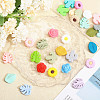 CHGCRAFT 30Pcs 30 Styles Summer Theme Silicone Beads SIL-CA0003-26-4