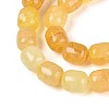 Baking Paint Crackle Glass Beads Strands DGLA-N019-01B-07-4