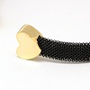 304 Stainless Steel Mesh Bangles BJEW-N225-34A-2