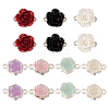 28Pcs 7 Styles Flower Resin Connector Charms RESI-TA0002-11-2