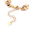 Brass Flat Round Charm Bracelets BJEW-JB05725-02-3