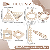 8Pcs 4 Styles Wood Thread Winding Boards DIY-WH0888-169-2