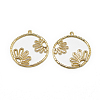 Brass Pendants KK-T032-053G-1