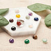 Fashewelry 30Pcs 15 Style Natural & Synthetic Gemstone Cabochons G-FW0001-12B-15