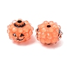 Halloween Opaque Acrylic & Resin Rhinestone Beads RB-CBA95A4-01B-2