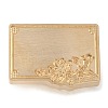 Geometric Flower Frame Brass Stamp Heads AJEW-H149-01G-09-2