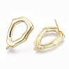 Brass Stud Earring Findings X-KK-S348-103-2