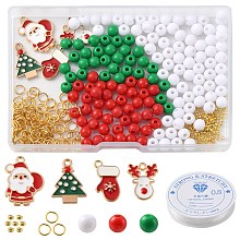 Christmas Theme DIY Bracelet Making Kit DIY-YW0007-02