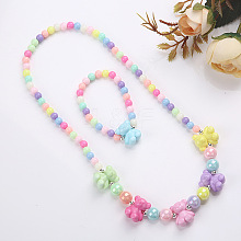 Plastic Beaded Necklaces & Beaded Bracelets WG32877-13