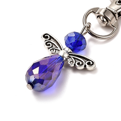 Faceted Teardrop Glass Pendants HJEW-JM00534-1