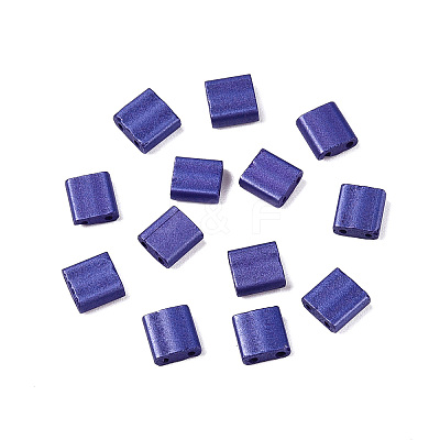 2-Hole Baking Paint Glass Seed Beads SEED-S023-17C-08-1