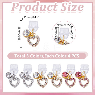 12Pcs 3 Colors Plastic Mobile Dustproof Plugs HJEW-HY00089-1