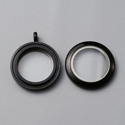 304 Stainless Steel Locket Pendants LS-FIND-WH0032-58B-EB-1