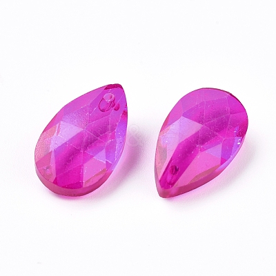 Faceted Glass Pendants X-GLAA-F069-S-A26-1