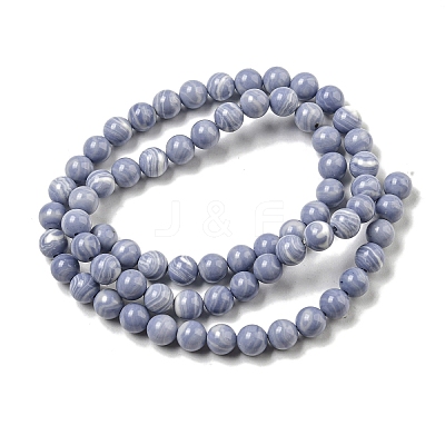 Synthetic Blue Lace Agate Beads Strands G-B071-F02-02-1