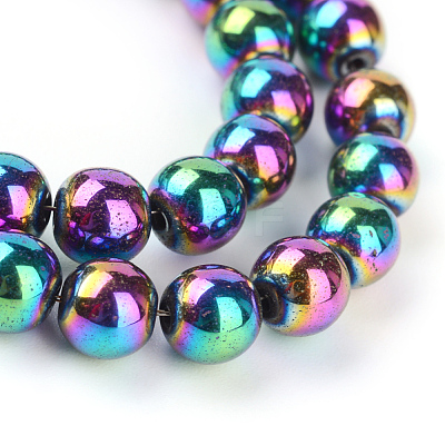 Non-magnetic Synthetic Hematite Beads Strands X-G-S096-4mm-5-1