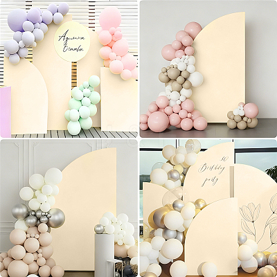 Cloth D-shaped Arch Backdrop Cover for Birthday Party Wedding Baby Shower Decorations DIY-WH20079-043C-1
