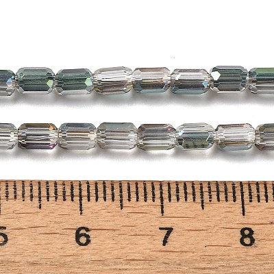 Electroplate Glass Beads Strands EGLA-D031-01-25-1
