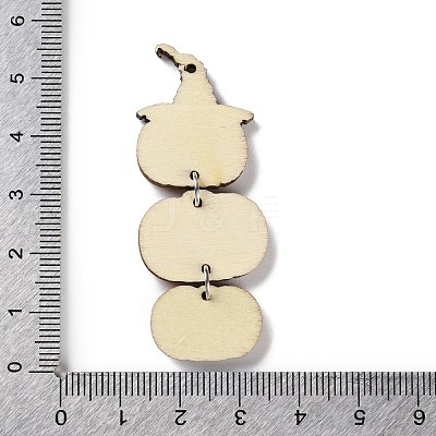 Halloween Theme Wood Big Pendants WOOD-Z004-09B-1