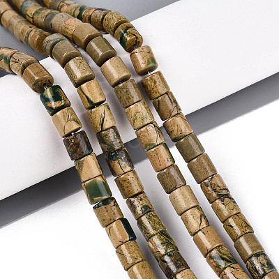 Natural Verdite Stone Beads Strands G-T141-89A-1