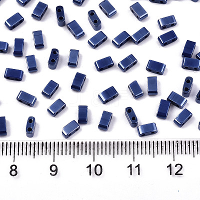 FGB 2-Hole Glass Seed Beads SEED-S031-M-SH128-1