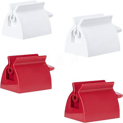 4Pcs 4 Style Plastic Toothpaste Squeezer AJEW-FH0001-73-1