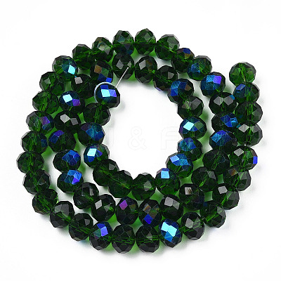 Electroplate Glass Beads Strands EGLA-A034-T3mm-L27-1