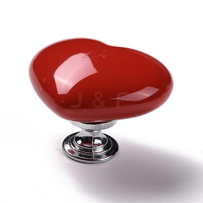 Heart-shaped Porcelain Cabinet Door Knobs FIND-Z004-16D-1