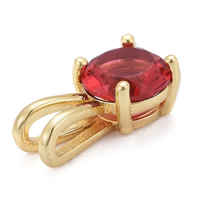 Brass Micro Pave Cubic Zirconia Pendants KK-P192-04-G02-1