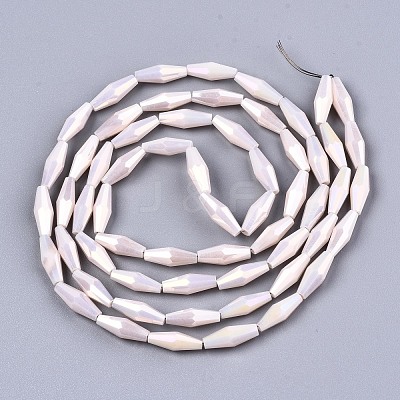 Electroplate Glass Beads Strands X-EGLA-S194-03A-A01-1