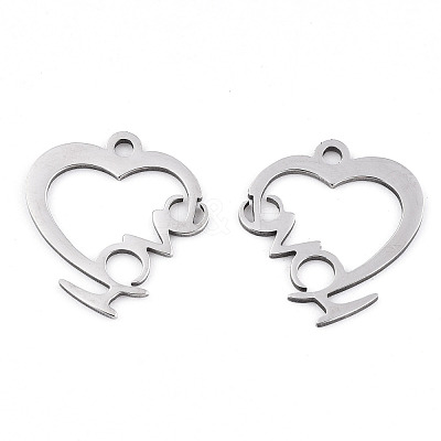 Non-Tarnish Valentine's Day 201 Stainless Steel Pendants STAS-S081-076-1