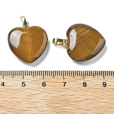 Natural Tiger Eye Pendants G-G956-B01-G-1