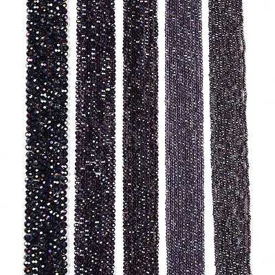 Electroplate Glass Beads Strands EGLA-A044-T4mm-B15-1