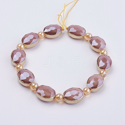 Opaque Glass Beads Strands EGLA-K013-PL-07A-1