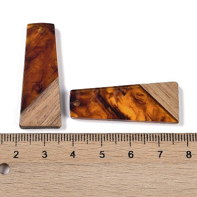 Resin & Wood Pendants WOOD-F015-04B-1