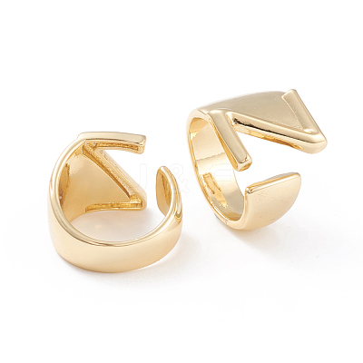 Brass Cuff Rings RJEW-L097-06Z-1