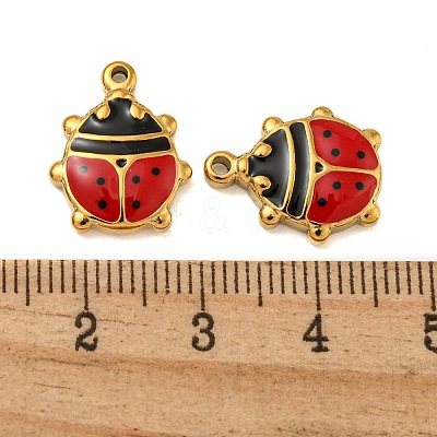 304 Stainless Steel Enamel Pendants STAS-Z081-03G-02-1